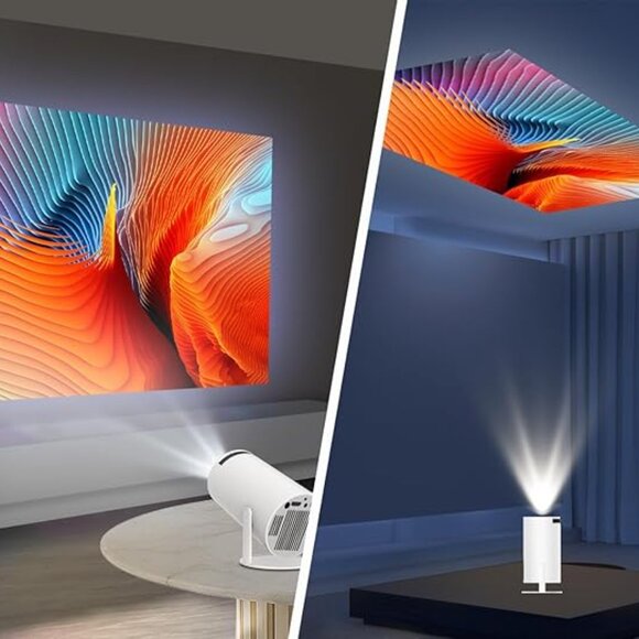 Mini Portable Projector – 4K/1080P Support, WiFi 6 & Bluetooth 5.4 New Open Box - Picture 2 of 5